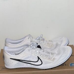 NIKE ZOOM MAMBA V6 TRACK & FIELD DISTANCE WHITE SIZE 13 NO SPIKES KIT NEW